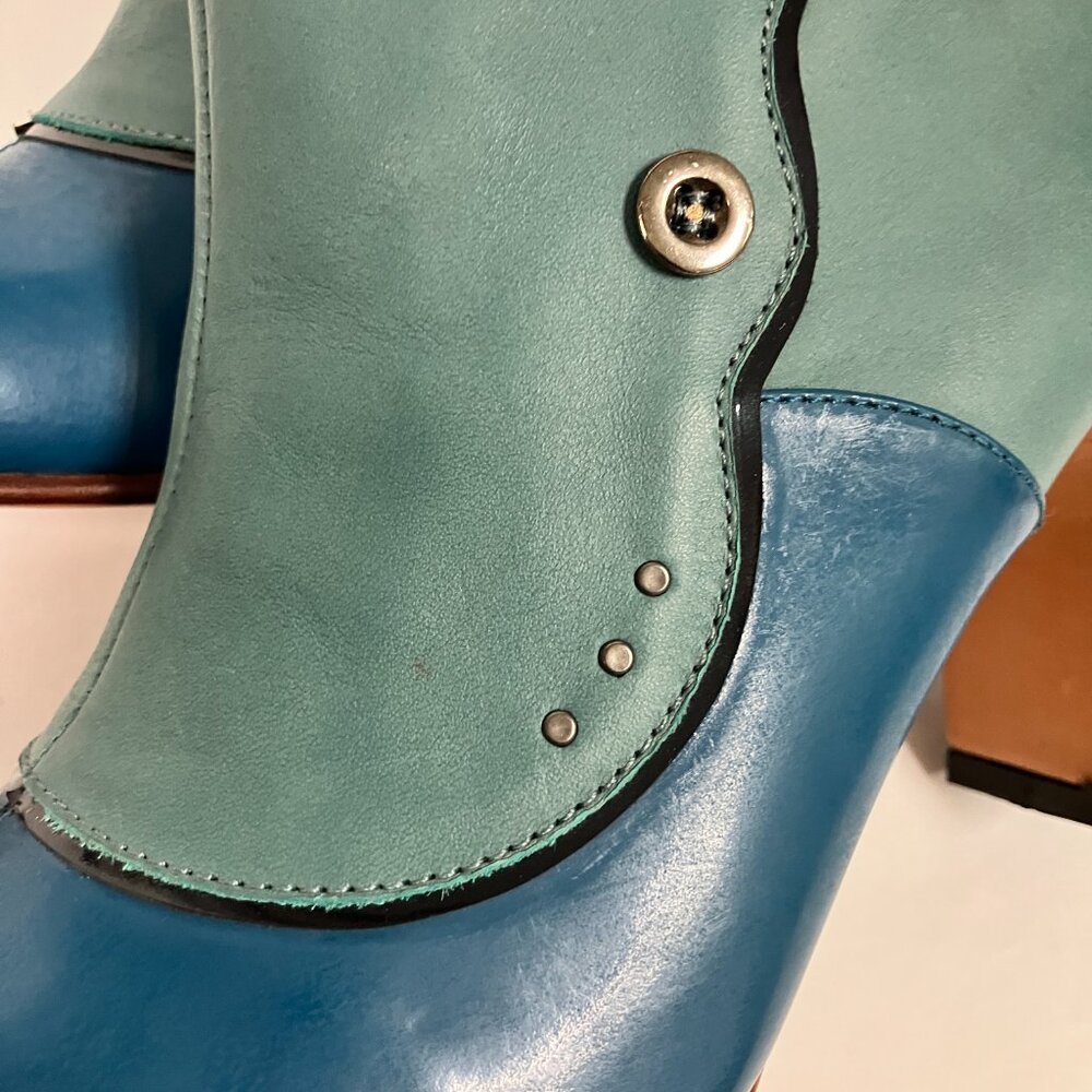 *BRAND NEW!* Fluevog 2017 Miracles ASCENSION, Blue, Size 9.5 (narrow TTS). - Picture 5 of 15
